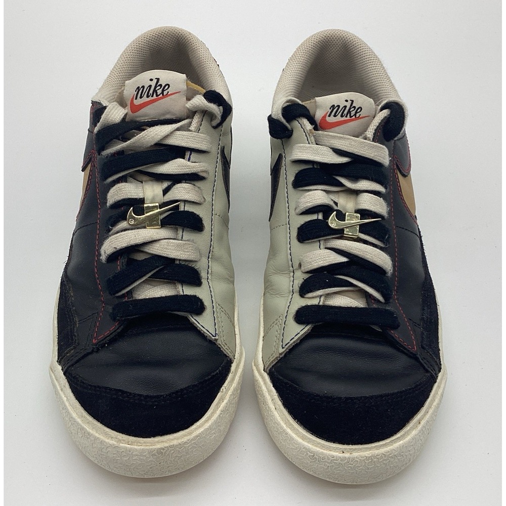 Nike Blazer Low 77 Sneakers Black & Natural Model #Dh4370-001 Sz 8.5 View 3